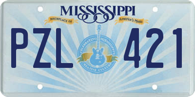 MS license plate PZL421