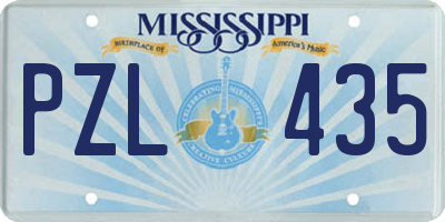 MS license plate PZL435