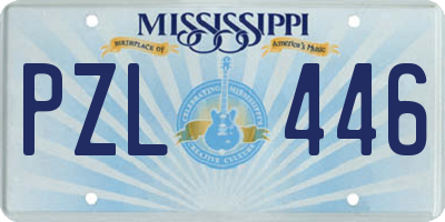 MS license plate PZL446
