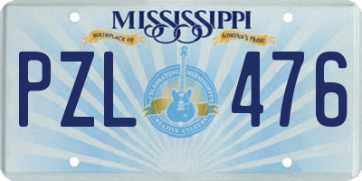 MS license plate PZL476