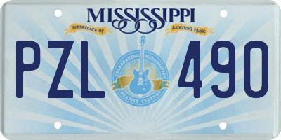 MS license plate PZL490