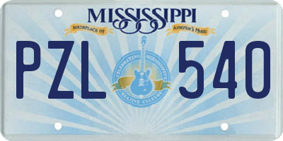MS license plate PZL540