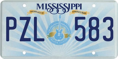 MS license plate PZL583