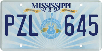 MS license plate PZL645