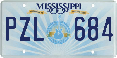 MS license plate PZL684
