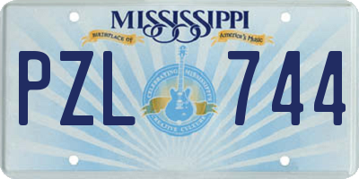 MS license plate PZL744