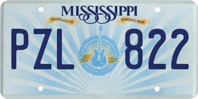 MS license plate PZL822