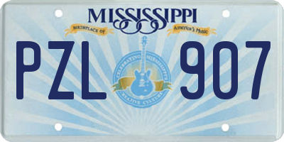 MS license plate PZL907