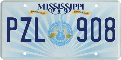 MS license plate PZL908