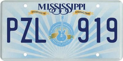 MS license plate PZL919