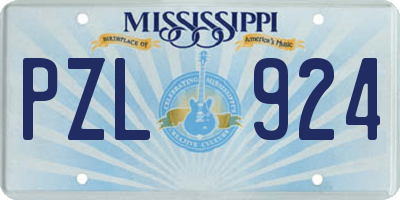 MS license plate PZL924