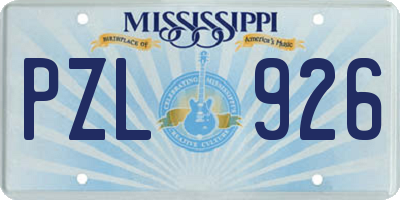 MS license plate PZL926