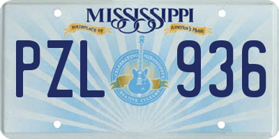 MS license plate PZL936