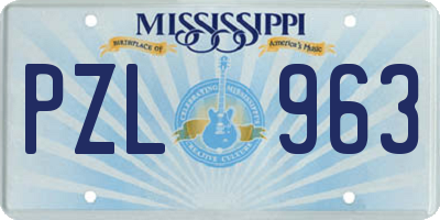 MS license plate PZL963