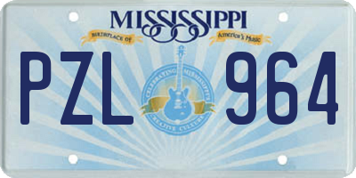 MS license plate PZL964