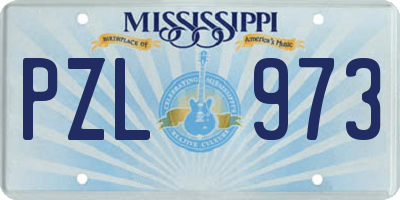 MS license plate PZL973