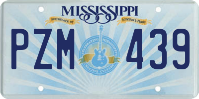 MS license plate PZM439