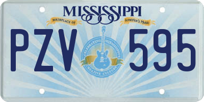 MS license plate PZV595