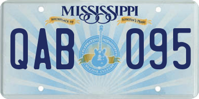MS license plate QAB095