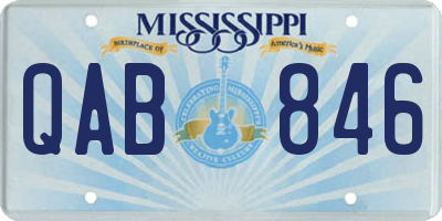 MS license plate QAB846