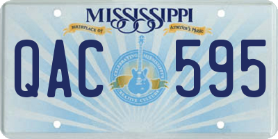 MS license plate QAC595
