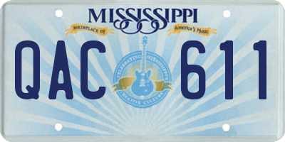 MS license plate QAC611