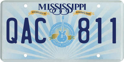MS license plate QAC811