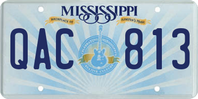MS license plate QAC813
