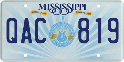 MS license plate QAC819
