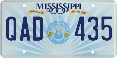 MS license plate QAD435
