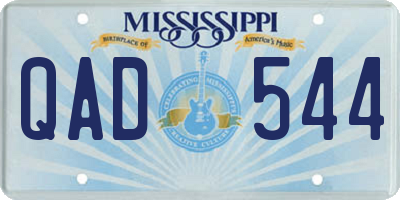 MS license plate QAD544