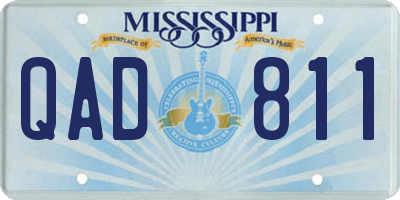 MS license plate QAD811