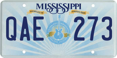 MS license plate QAE273