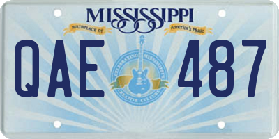 MS license plate QAE487