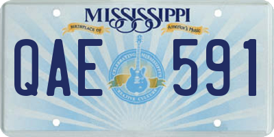MS license plate QAE591