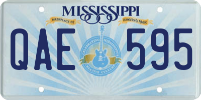 MS license plate QAE595