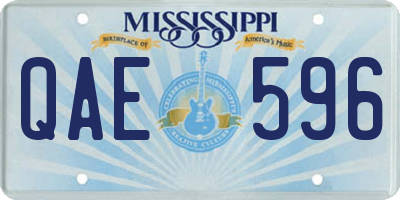 MS license plate QAE596