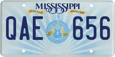 MS license plate QAE656