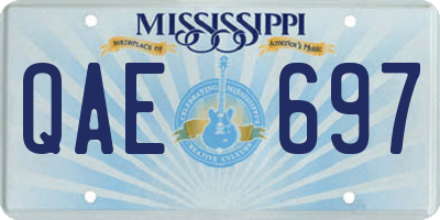 MS license plate QAE697