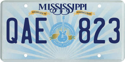 MS license plate QAE823