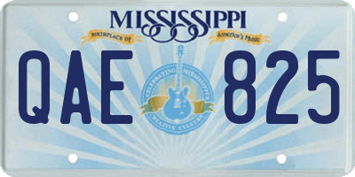 MS license plate QAE825