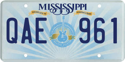 MS license plate QAE961