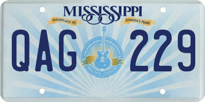 MS license plate QAG229