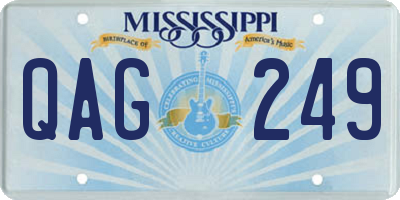 MS license plate QAG249