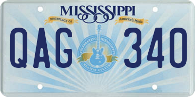 MS license plate QAG340