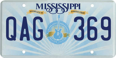 MS license plate QAG369