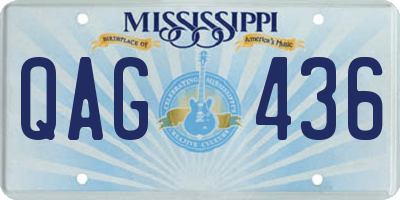 MS license plate QAG436