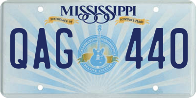MS license plate QAG440