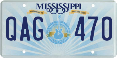 MS license plate QAG470
