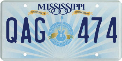 MS license plate QAG474